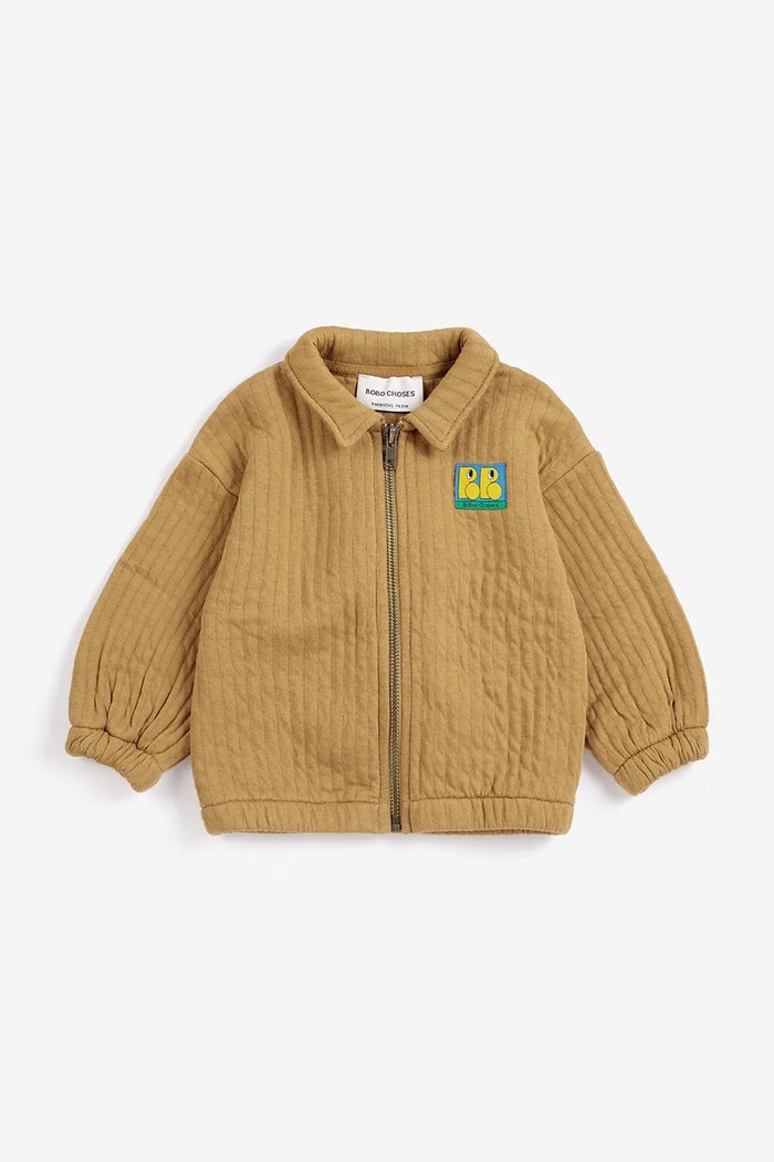 Bobo Choses dukserica na zakopčavanje za djecu od pamuka 226AB062 smeđa AW26