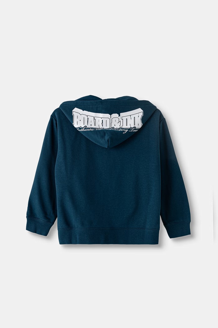 Puma bluza z kapturem dziecięca z bawełną Mid90s Relaxed Full-Zip Hoodie TR B 694665 niebieski AW26