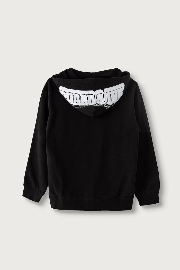 Puma μπλούζα με κουκούλα παιδική με βαμβάκι Mid90s Relaxed Full-Zip Hoodie TR B 694665 μαύρο AW26