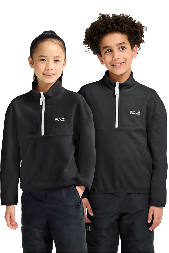 Jack Wolfskin Μπλούζα fleece παιδική TAUNUS 100 μαύρο A66169.164.176