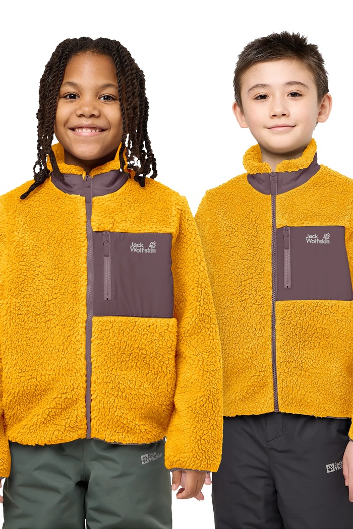 Jack Wolfskin Bluza polarowa dziecięca ICE CURL żółty 1609162.164.176