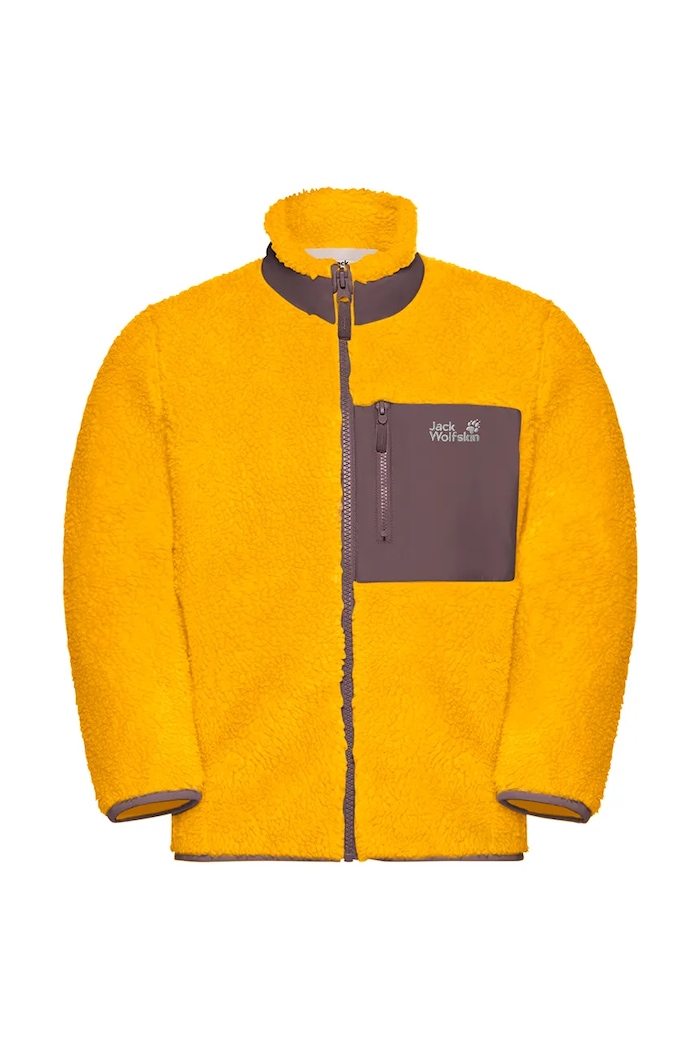 Jack Wolfskin Bluza polarowa dziecięca ICE CURL 1609162.164.176 żółty AW26