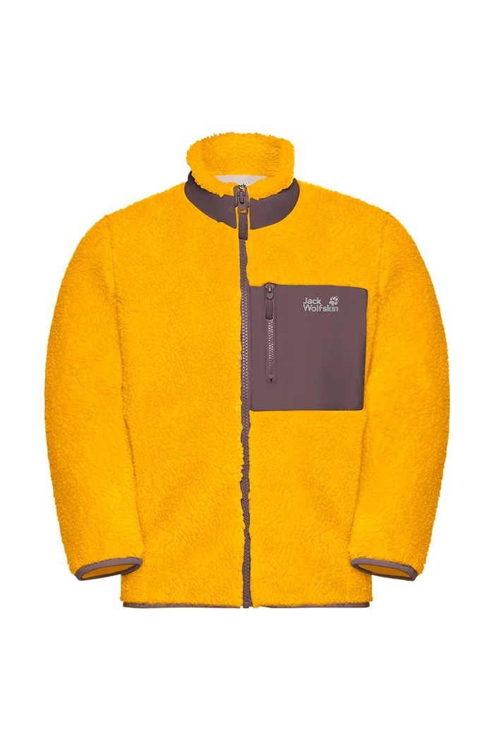 Jack Wolfskin Bluza polarowa dziecięca ICE CURL 1609162.104.152 żółty AW26