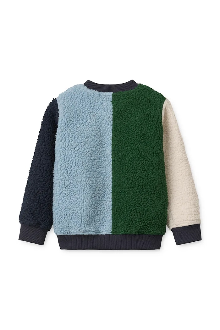 Liewood Dukserica za djecu Ridley Pile Sweatshirt LW21163.9BY2 zelena AW26