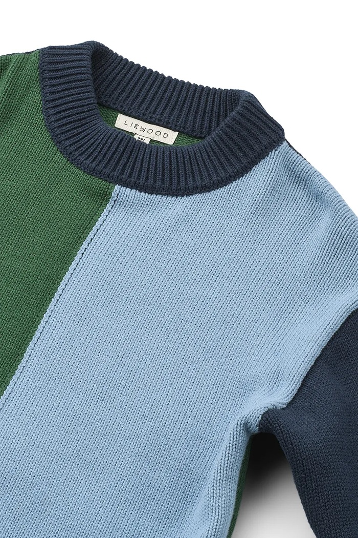 Dječaci Liewood Dukserica za djecu od pamuka Orlane Knit Jumper LW20077.9BY2 šarena