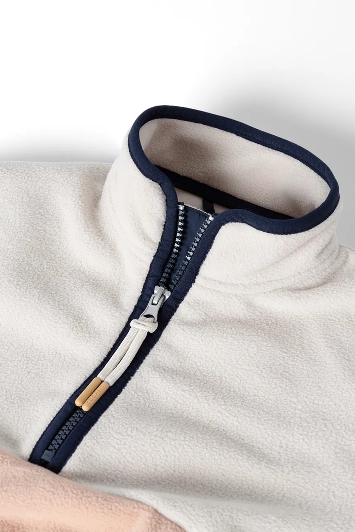 Chłopiec Liewood Bluza polarowa dziecięca Wynn Fleece Half Zip Shirt LW20904.9BY2 różowy