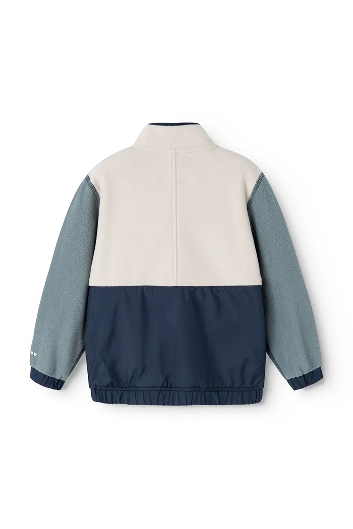 Chłopiec Liewood Bluza polarowa dziecięca Wynn Fleece Half Zip Shirt LW20904.9BY2 niebieski