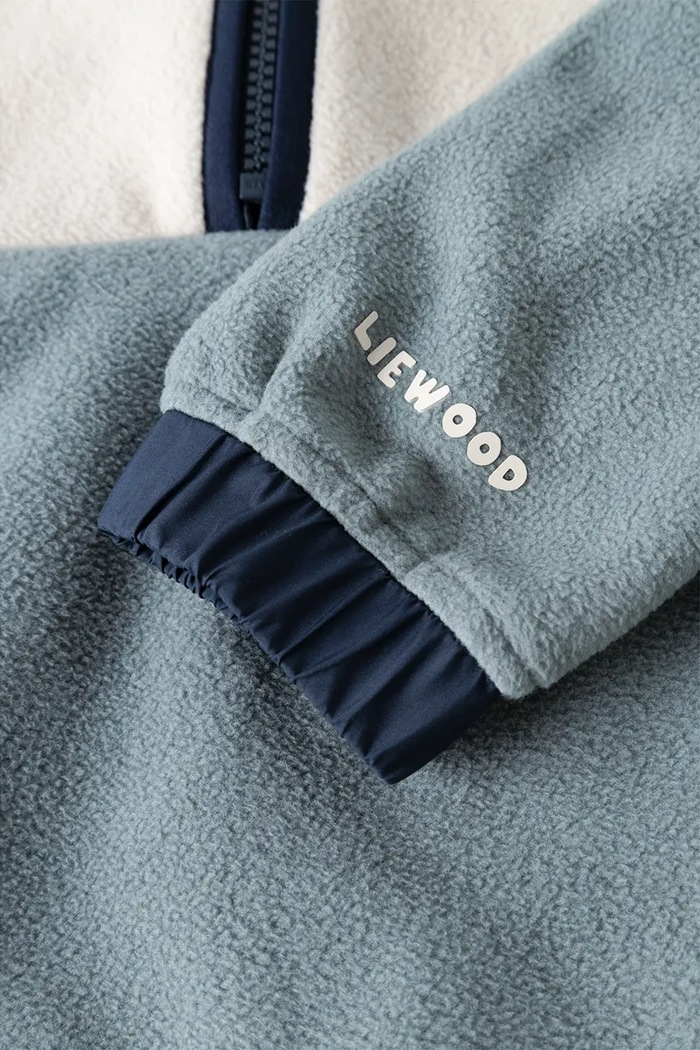 Bluza polarowa dziecięca Wynn Fleece Half Zip Shirt Liewood niebieski LW20904.9BY2