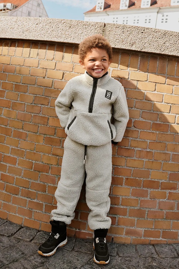 Liewood Bluza dziecięca polarowa Balou Pile Sweatshirt beżowy LW20829.9BY2