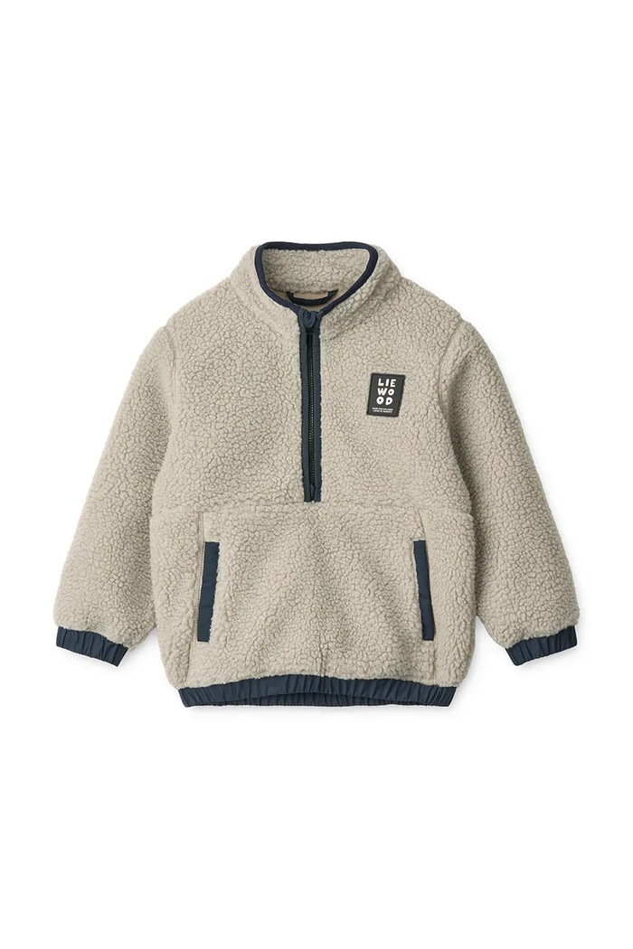 Liewood Bluza dziecięca polarowa Balou Pile Sweatshirt LW20829.9BY2 beżowy AW26