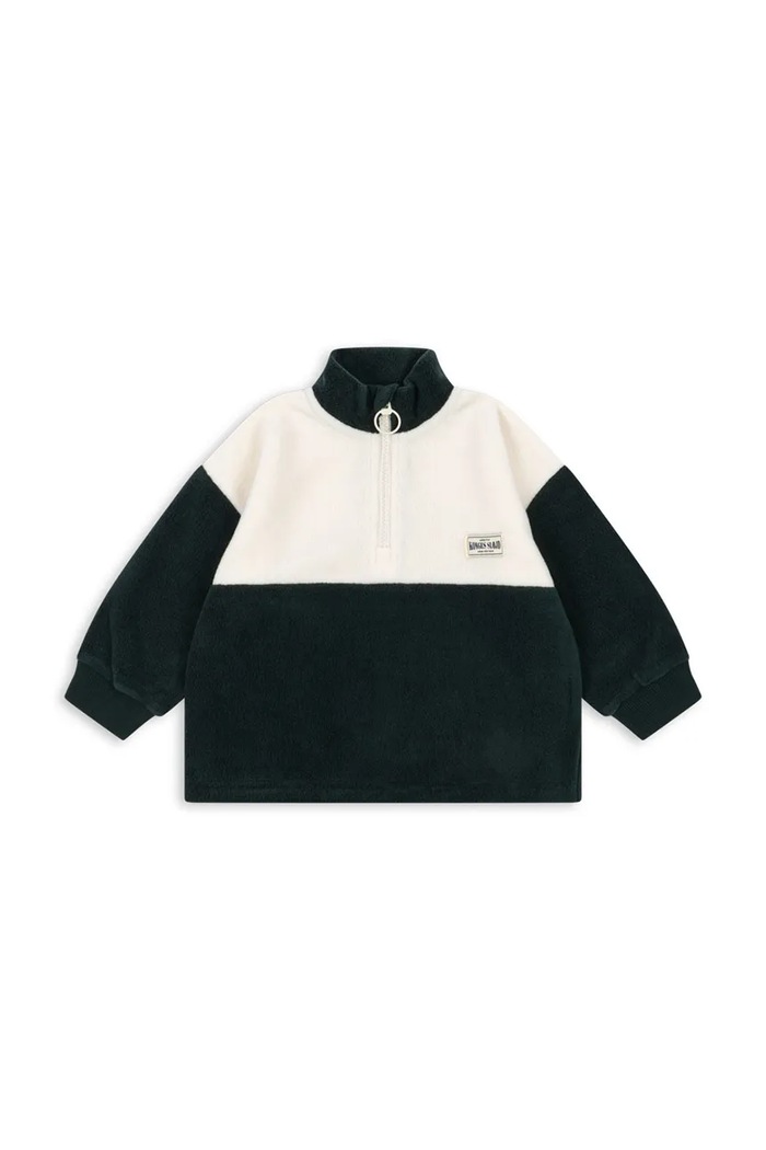 Konges Sløjd Bluza dziecięca polarowa TAVI HALF ZIP GRS KS106282.9BY2 zielony AW26