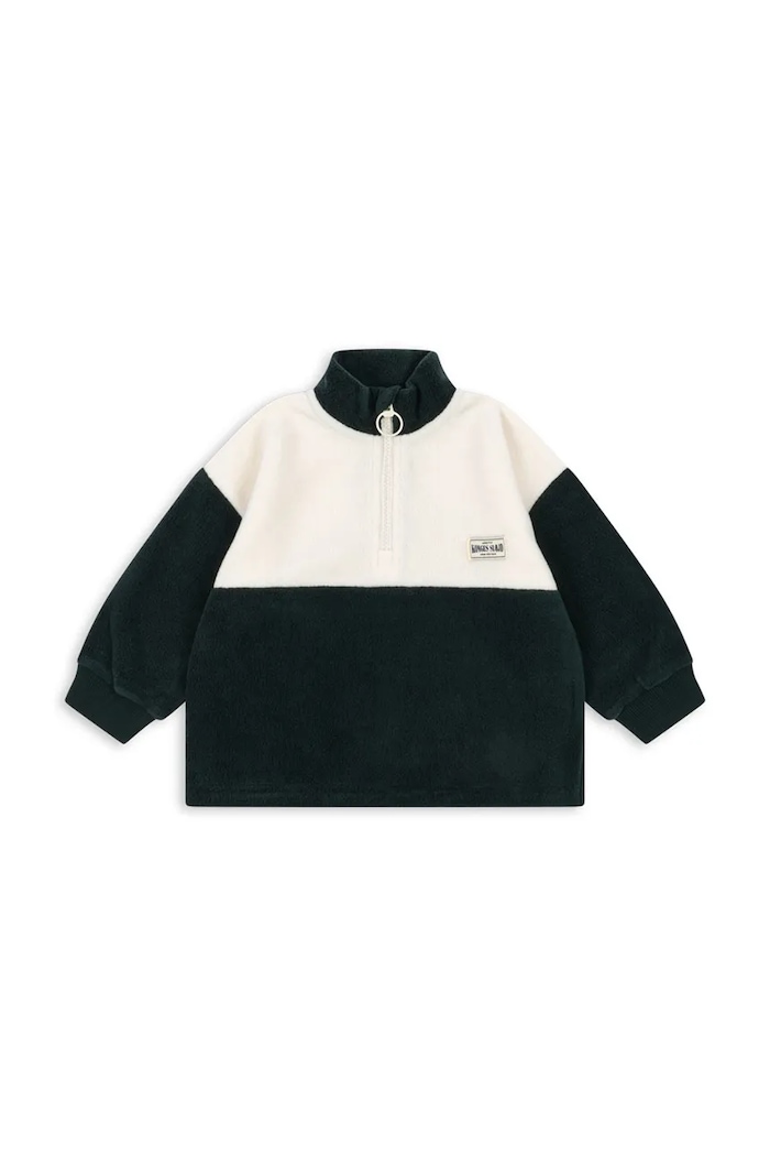 Konges Sløjd Μπλούζα παιδική φλις TAVI HALF ZIP GRS KS106282.9BY2 πράσινο AW26