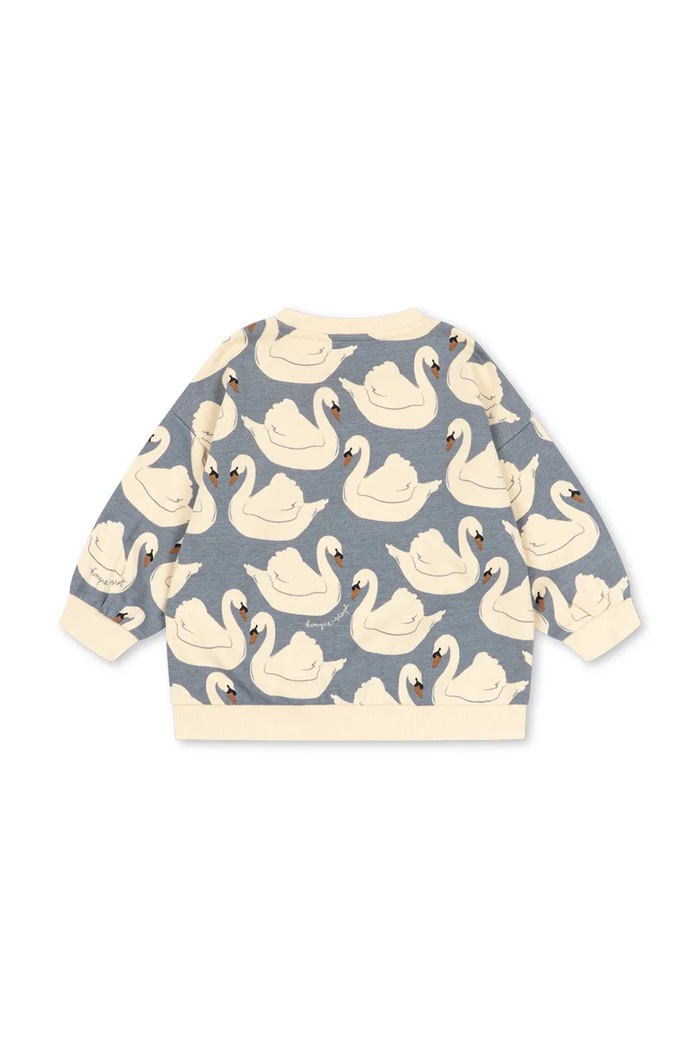 Konges Sløjd Bluza dziecięca bawełniana LOUPY PRINT SWEAT SHIRT GOTS KS106116.9BY2 niebieski AW26