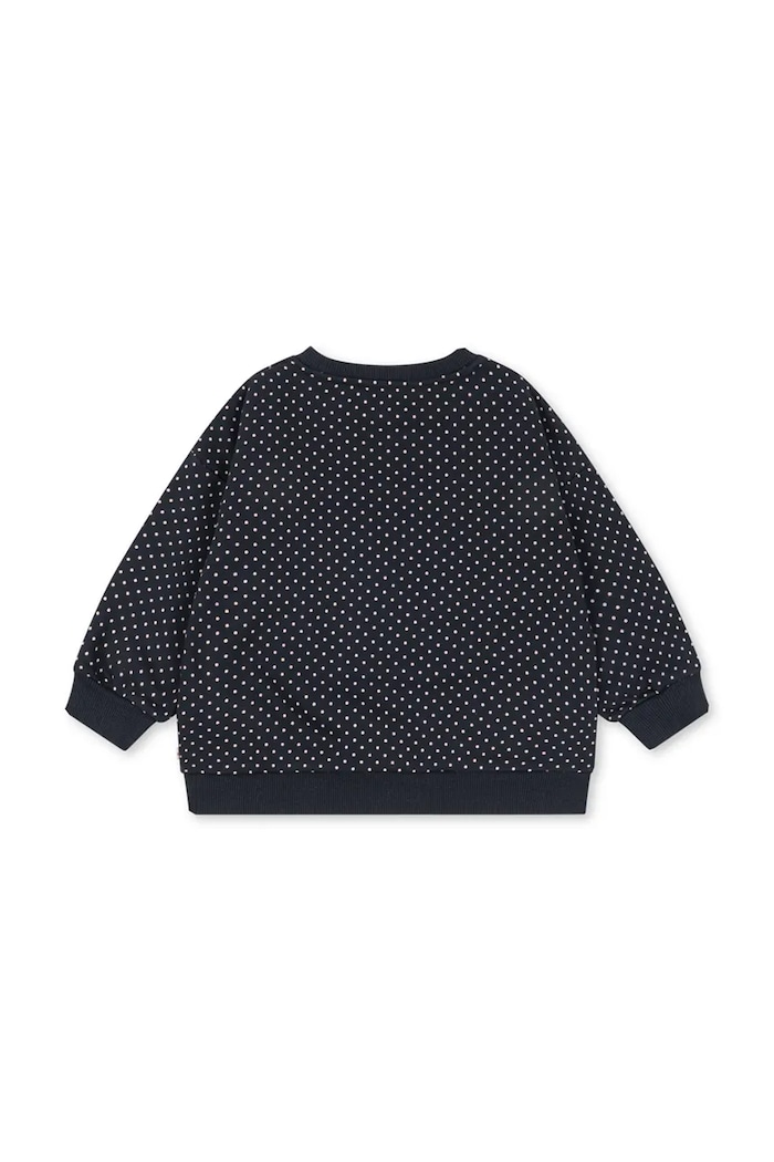 Konges Sløjd Кофта дитяча з бавовною LOU DOT SEQUIN SWEAT SHIRT GOTS KS106113.9BY2 темно-синій AW26