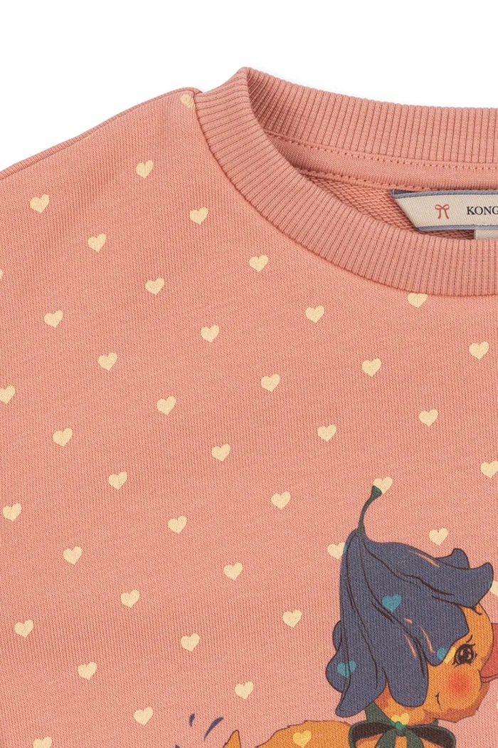 Chłopiec Konges Sløjd Bluza dziecięca bawełniana SPOTTY SWEAT BLOUSE GOTS KS107375.9BY2 różowy