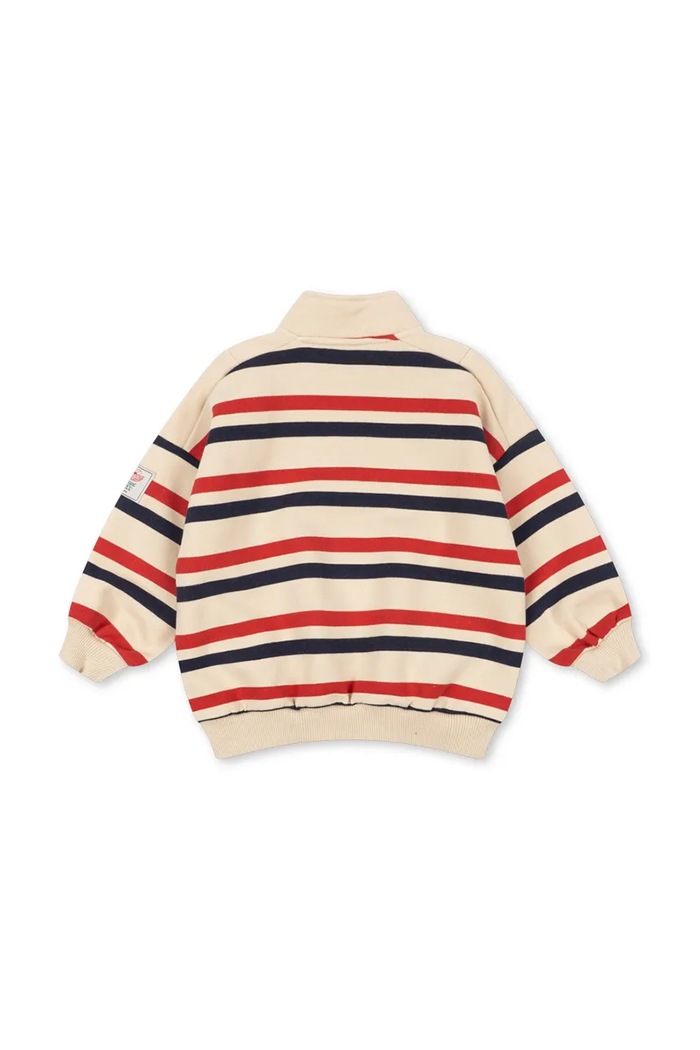 Αγορίστικα Konges Sløjd Μπλούζα παιδική με βαμβάκι LOU HALF ZIP SWEAT GOTS KS106112.9BY2 μπεζ