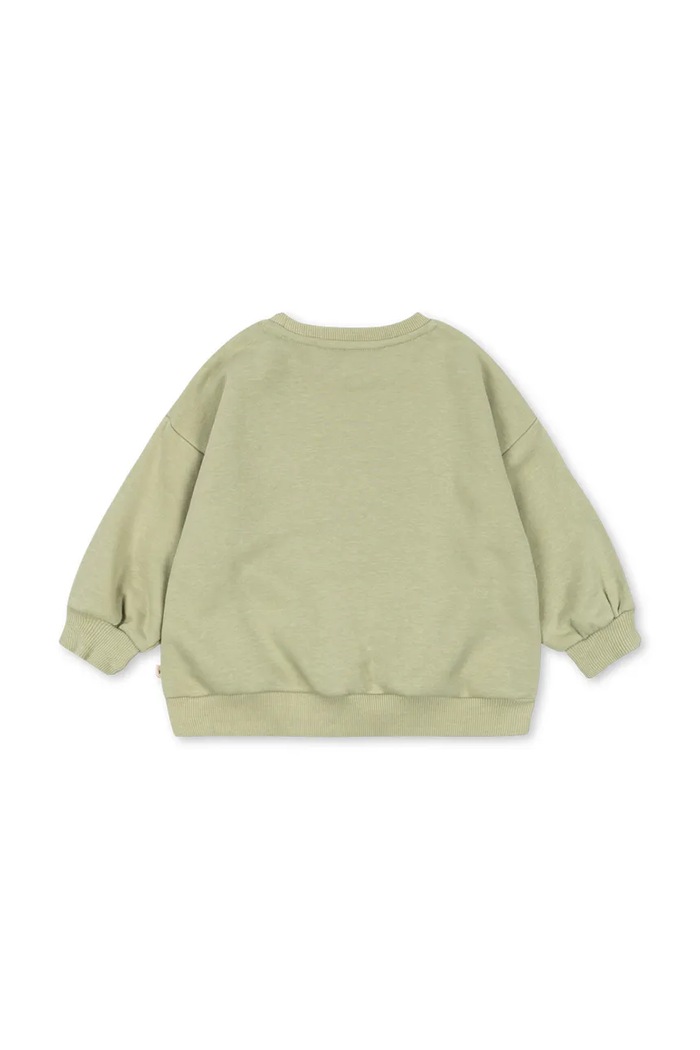 Chłopiec Konges Sløjd Bluza dziecięca bawełniana LOU SWEAT SHIRT GOTS KS106107.9BY2 zielony