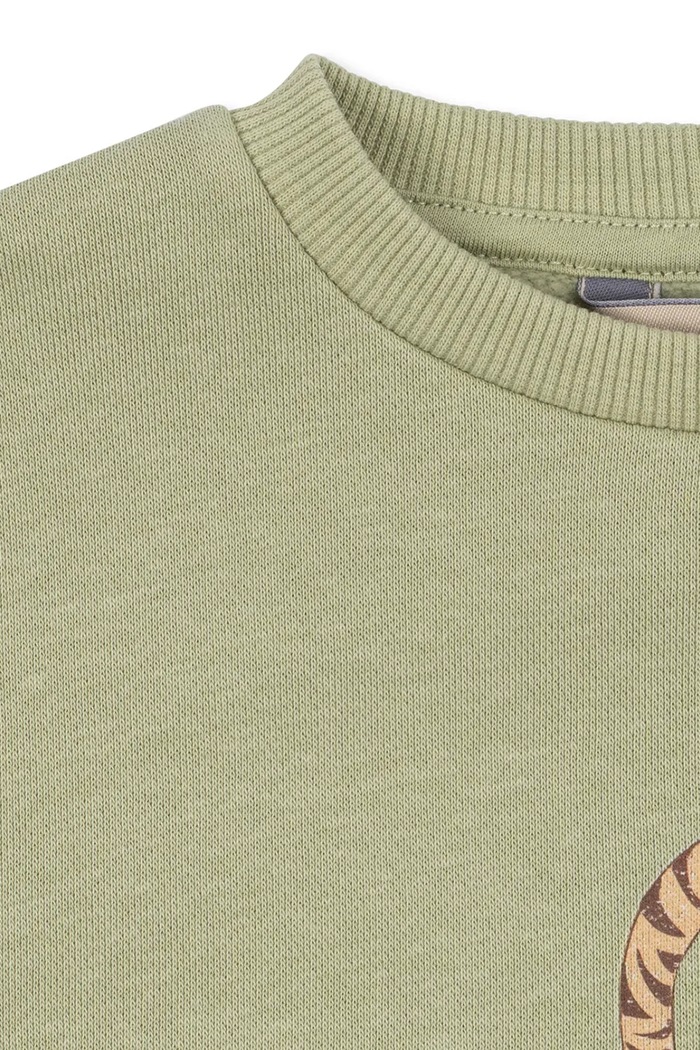 Bluza dziecięca bawełniana LOU SWEAT SHIRT GOTS Konges Sløjd KS106107.9BY2 zielony