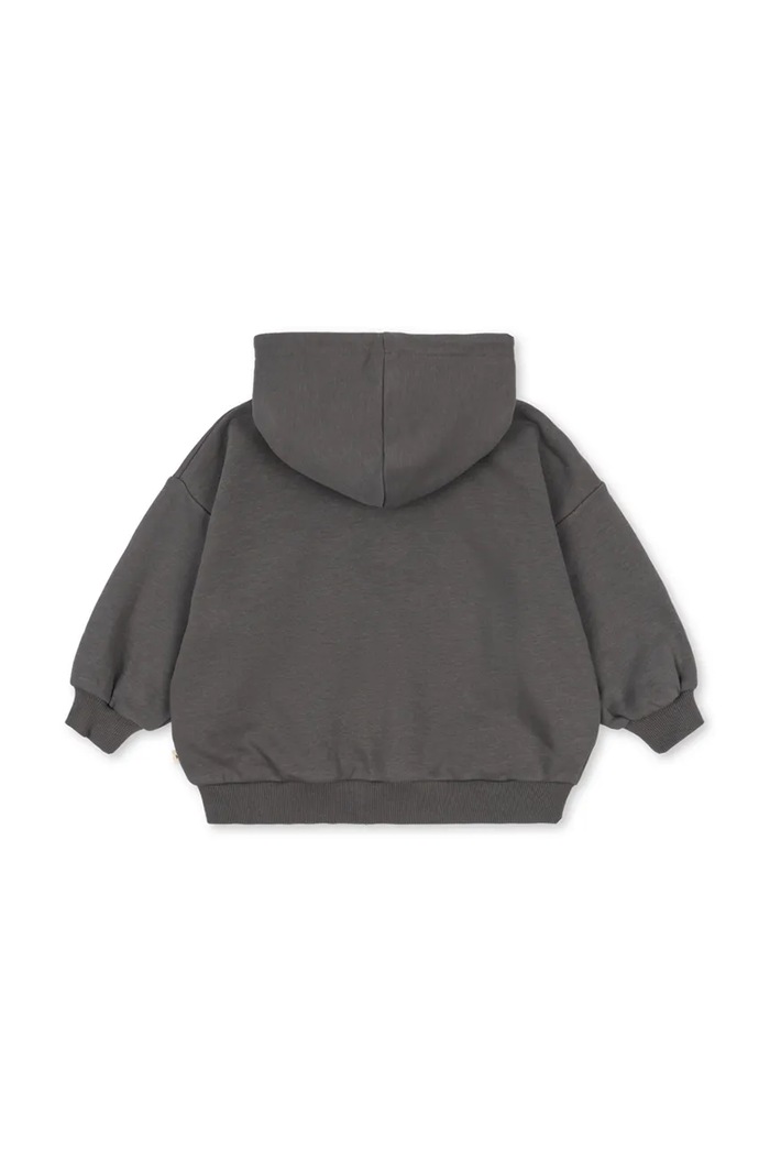 Konges Sløjd Bluza rozpinana z kapturem dziecięca z bawełną LOU SWEAT ZIP HOOD GOTS szary KS106108.9BY2
