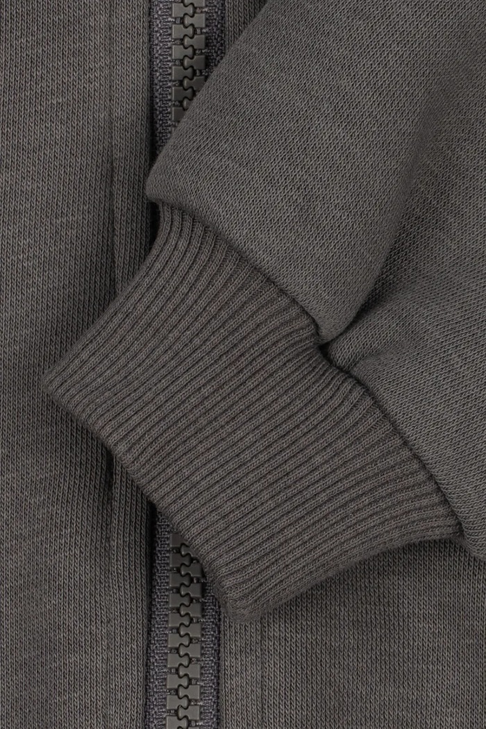 Bluza rozpinana z kapturem dziecięca z bawełną LOU SWEAT ZIP HOOD GOTS Konges Sløjd KS106108.9BY2 szary