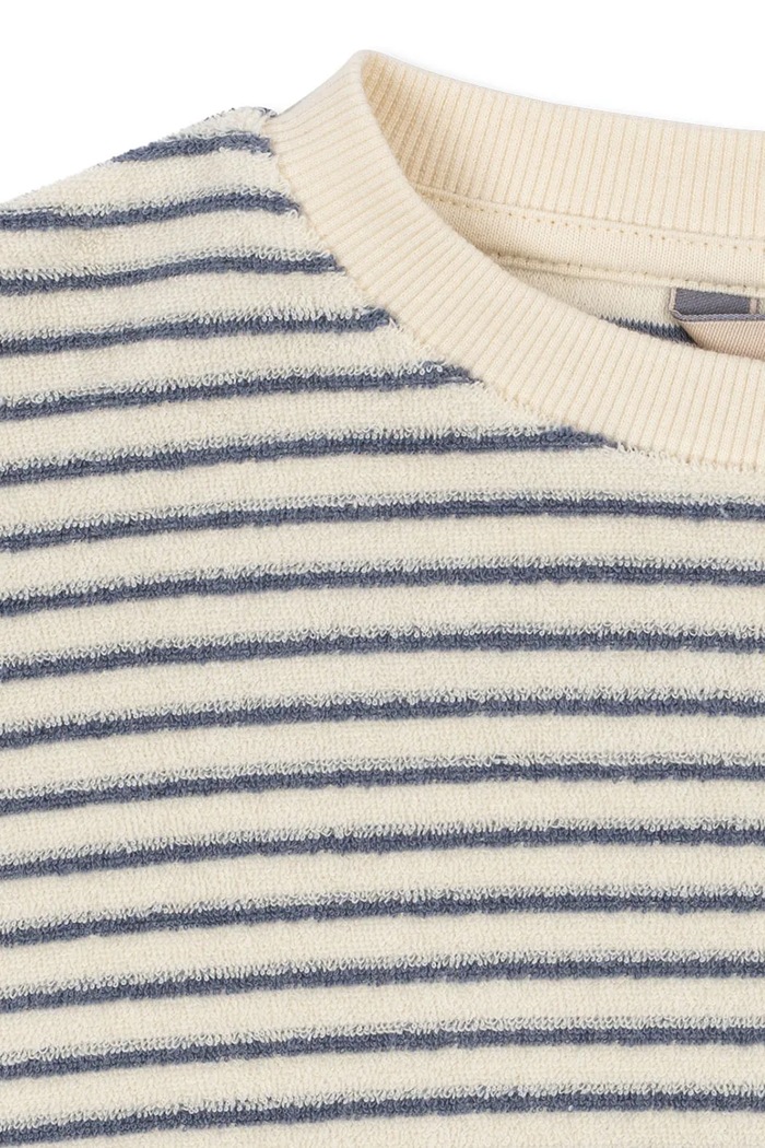 Dječaci Konges Sløjd Oversize dukserica za djecu od pamuka ITTY SWEAT SHIRT GOTS KS106045.9BY2 bijela