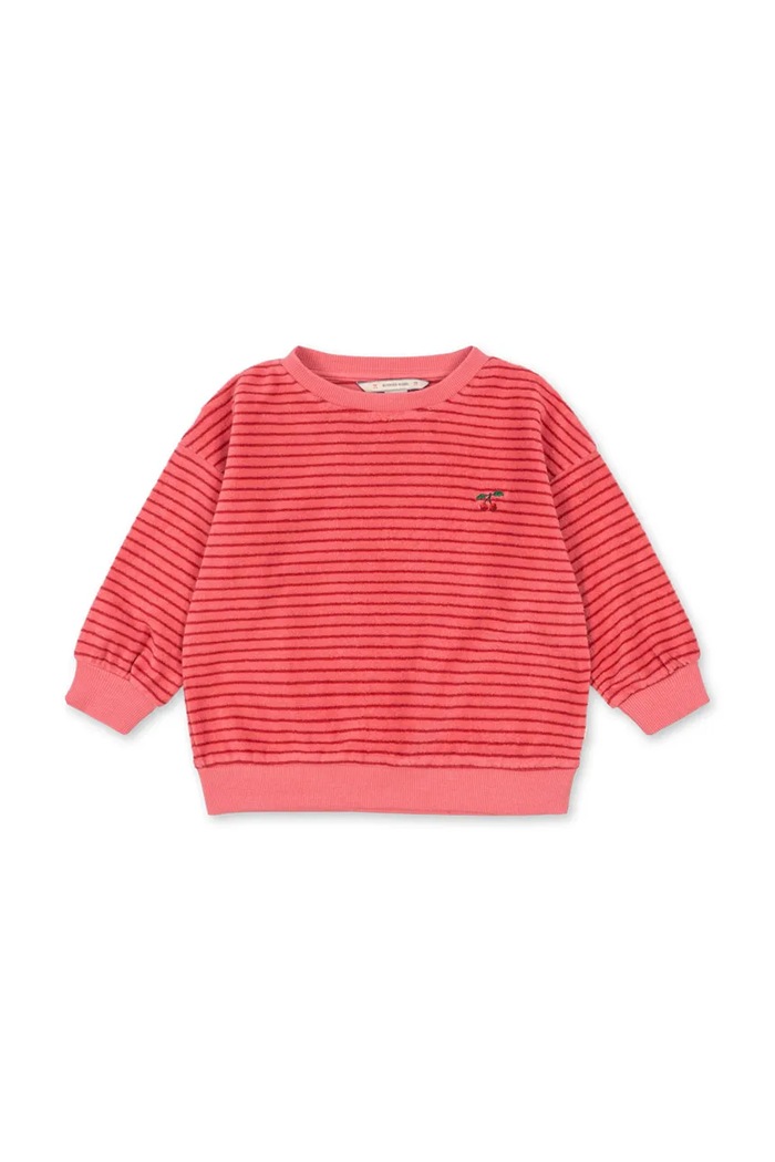 Konges Sløjd oversize mikina detská bavlnená ITTY SWEAT SHIRT GOTS ružová KS106045.9BY2