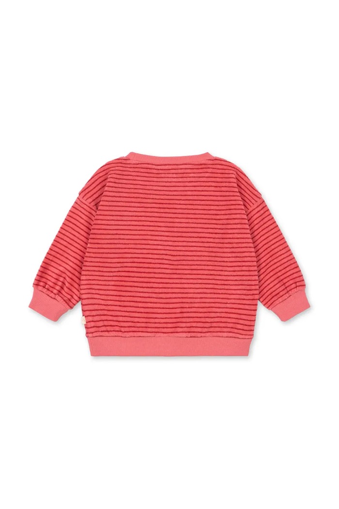 Konges Sløjd oversize mikina detská bavlnená ITTY SWEAT SHIRT GOTS KS106045.9BY2 ružová AW26