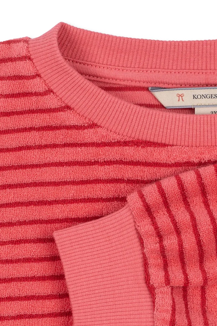 Chlapec Konges Sløjd oversize mikina detská bavlnená ITTY SWEAT SHIRT GOTS KS106045.9BY2 ružová