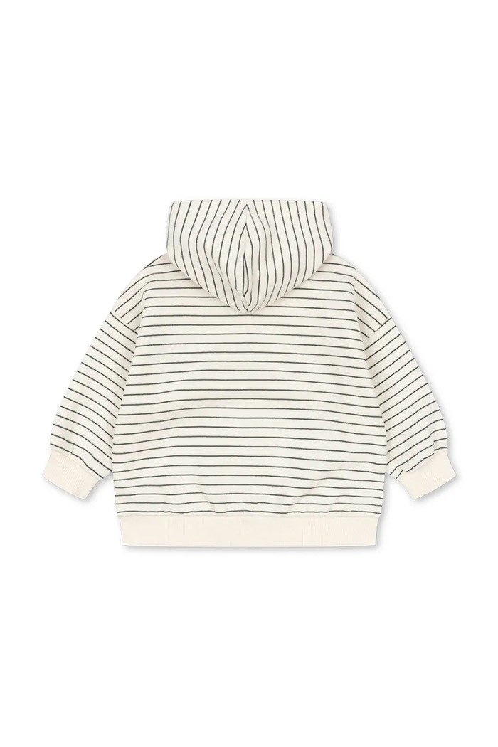 Konges Sløjd mikina na zips s kapucňou detská s bavlnou AMIO SWEAT ZIP HOOD OCS KS105881.9BY2 biela AW26
