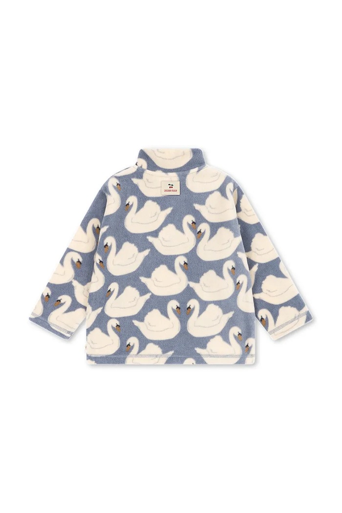 BIMBA Konges Sløjd felpa in pile per bambini TAVI FLEECE SWEATSHIRT GRS KS105774.9BY2 blu