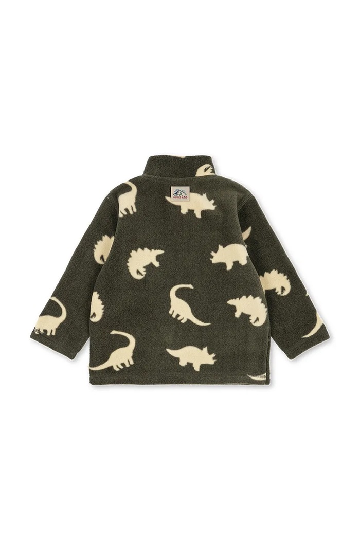Konges Sløjd felpa in pile per bambini TAVI FLEECE SWEATSHIRT GRS KS105774.9BY2 verde AW26