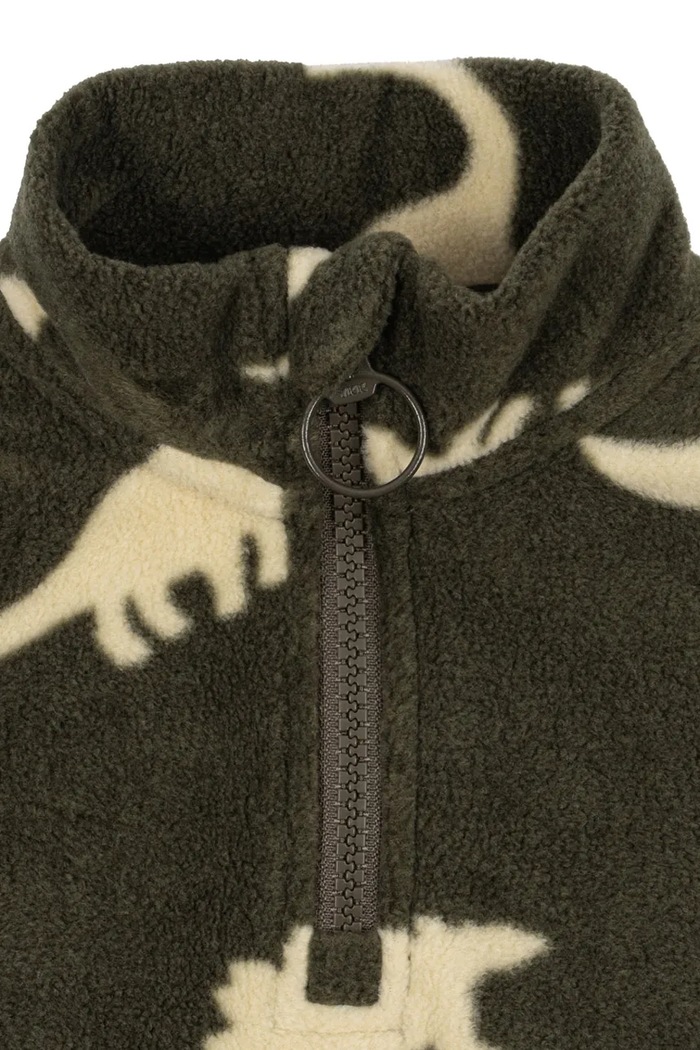 BIMBA Konges Sløjd felpa in pile per bambini TAVI FLEECE SWEATSHIRT GRS KS105774.9BY2 verde