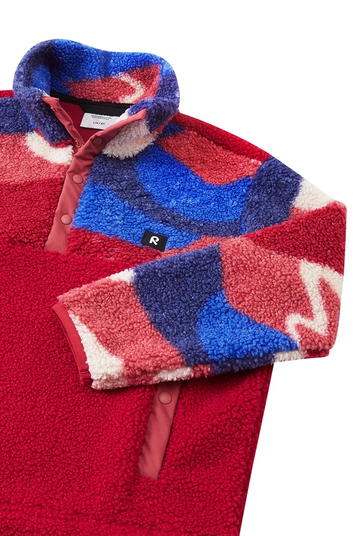Chłopiec Reima bluza dziecięca polarowa Muhku 5200504B.9BY2 czerwony