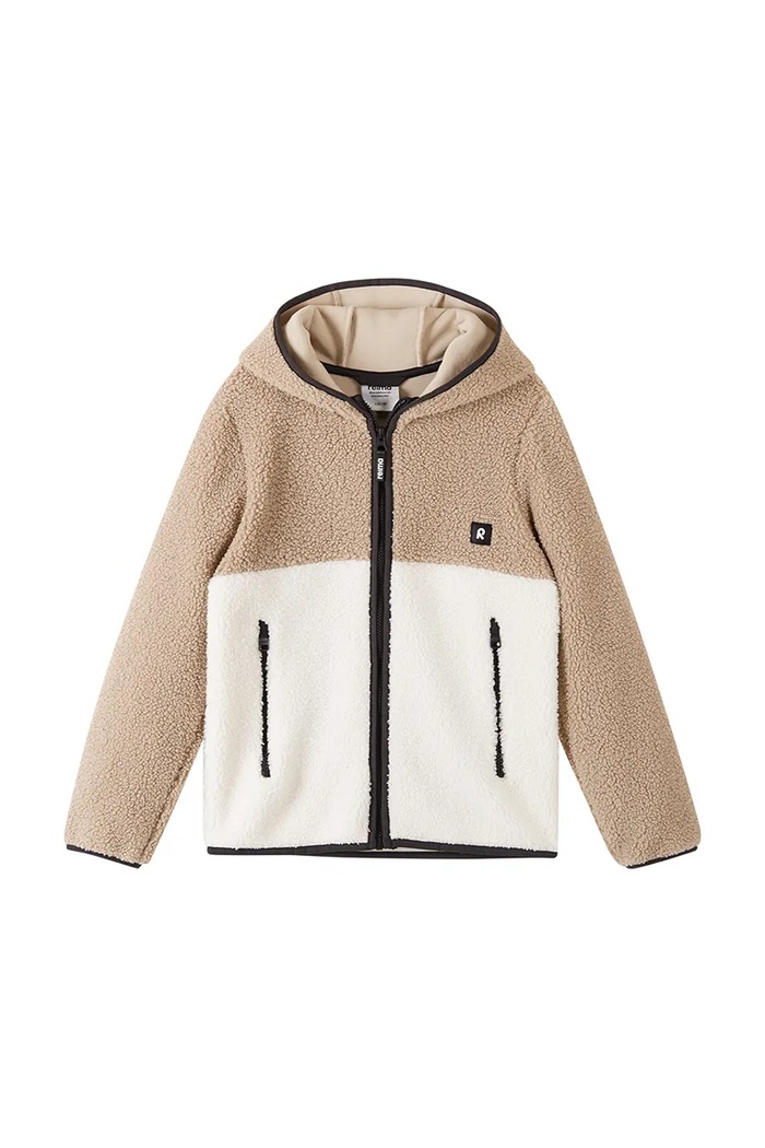 Reima bluza z kapturem dziecięca polarowa Muhkea 5200496A.9BY2 beżowy AW26