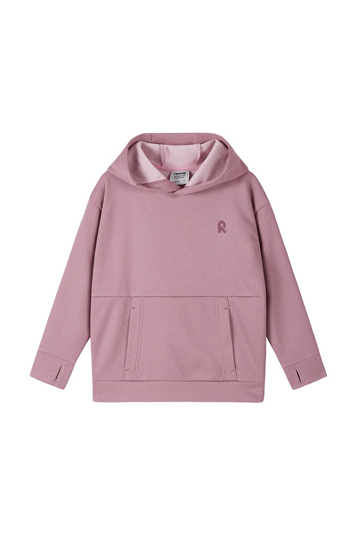 Reima bluza z kapturem dziecięca polarowa Reilu różowy 5200495A.9BY2
