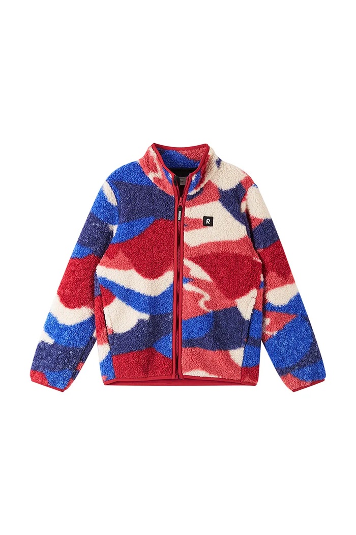 Reima bluza rozpinana dziecięca polarowa Tupsis 5200476A.9BY2 czerwony AW26