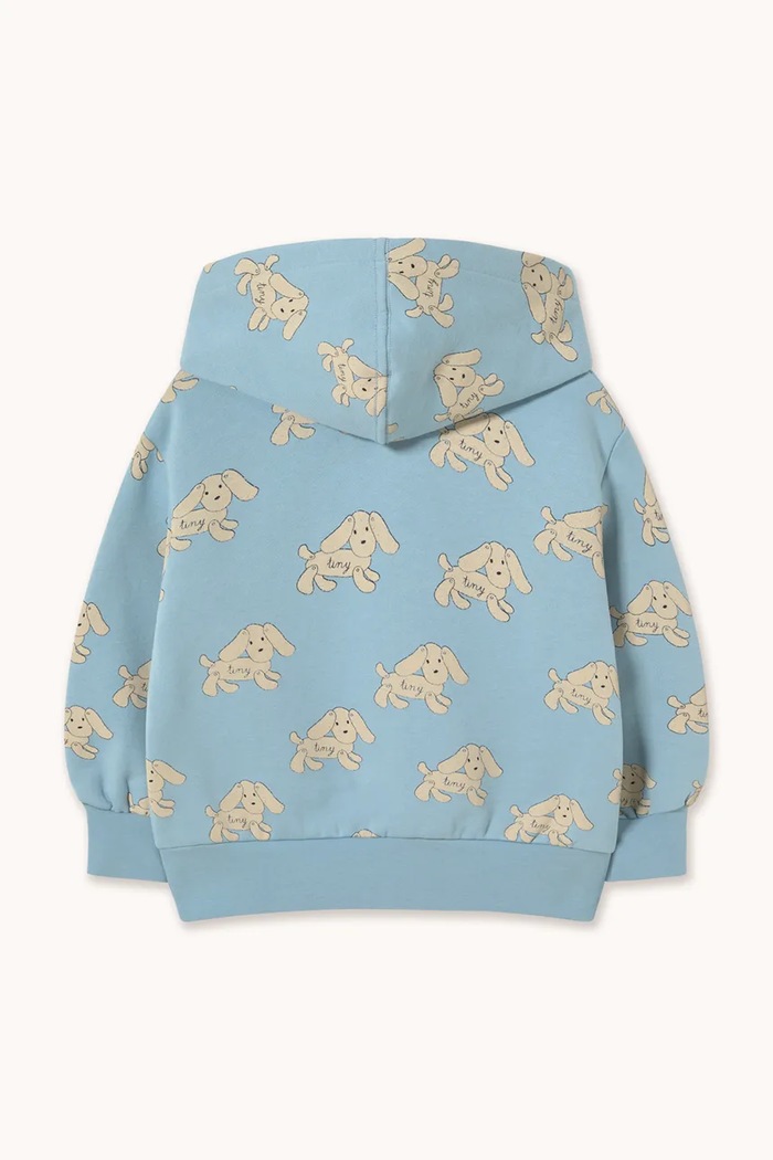 Tinycottons mikina s kapucí dětská bavlněná DOGS HOODIE AW26.348 modrá AW26