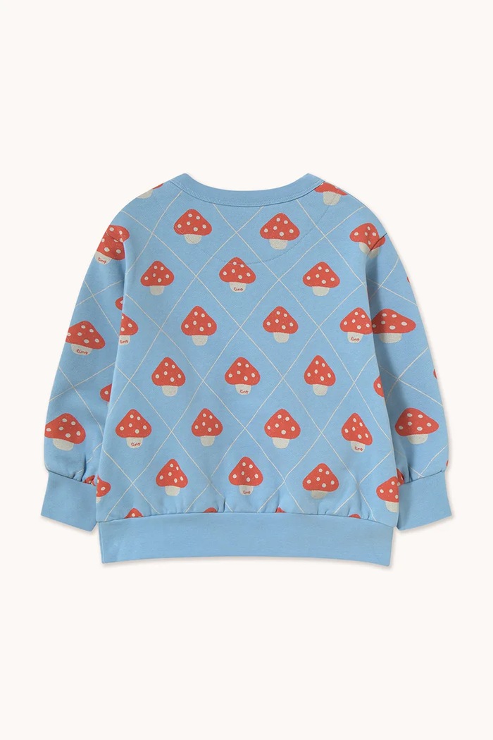Tinycottons mikina dětská bavlněná MUSHROOMS SWEATSHIRT AW26.335 modrá AW26