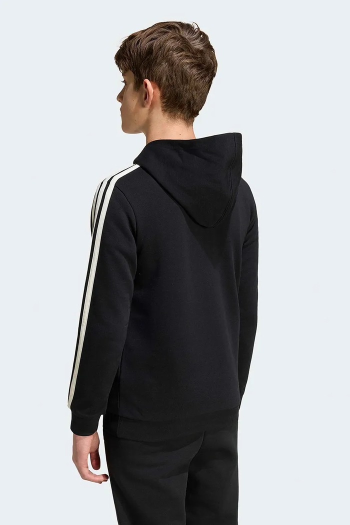 adidas bluza z kapturem dziecięca z bawełną KE1635 czarny