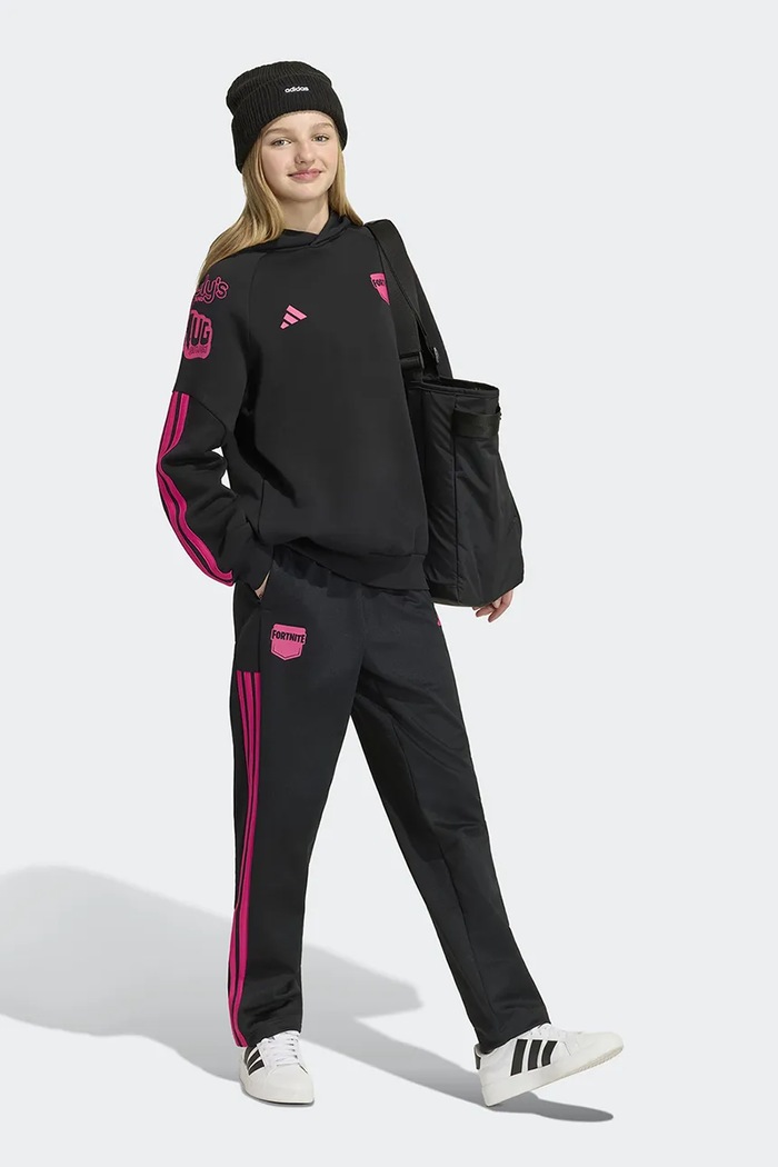 adidas bluza z kapturem dziecięca z bawełną FORTNITE KR1750