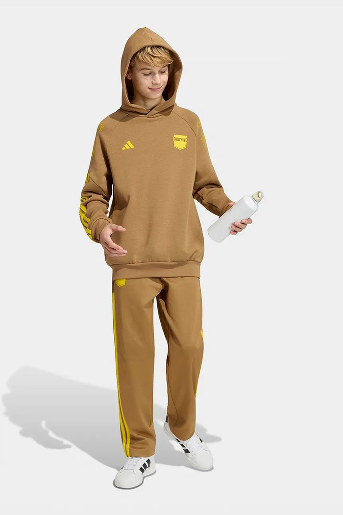 adidas bluza z kapturem dziecięca z bawełną FORTNITE KR1751