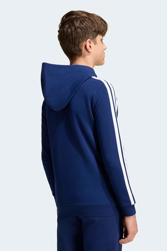 adidas bluza z kapturem dziecięca z bawełną KE1634 niebieski