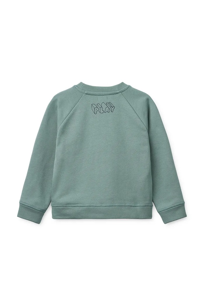 Chłopiec Liewood bluza dziecięca bawełniana Orson Sweatshirt LW20900.9BY2 zielony
