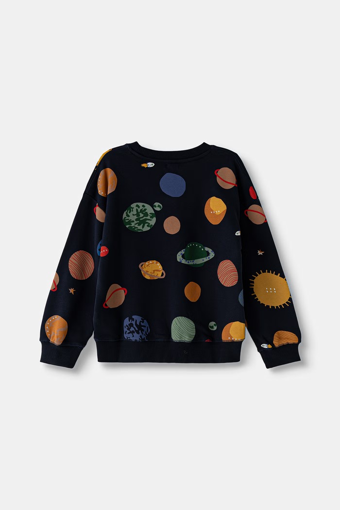 Liewood кофта для детей из хлопка Ridley Printed Sweatshirt LW20989.9BY2 тёмно-синий AW26