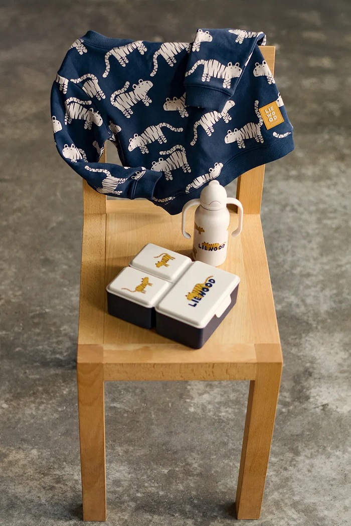 Liewood bluza dziecięca bawełniana Ridley Printed Sweatshirt granatowy LW20989.9BY2