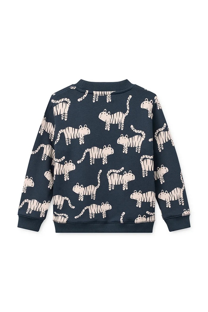 Liewood bluza dziecięca bawełniana Ridley Printed Sweatshirt LW20989.9BY2 granatowy AW26