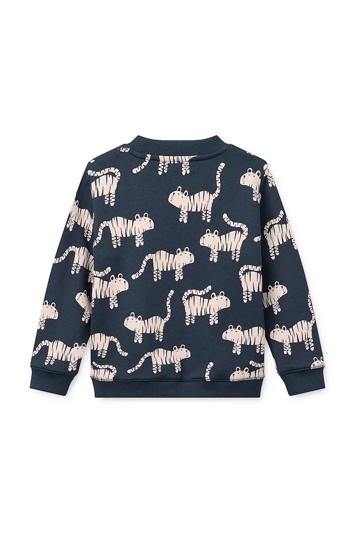 Liewood bluza dziecięca bawełniana Ridley Printed Sweatshirt LW20989.9BY2 granatowy AW26
