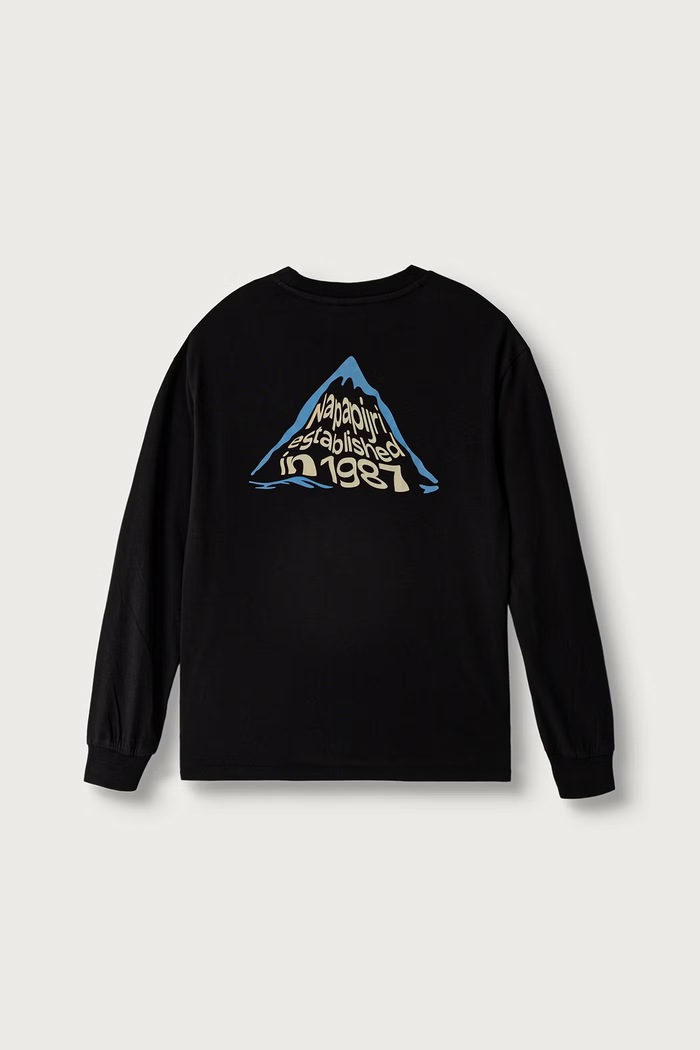 Napapijri Longsleeve dziecięcy bawełniany S-ELLIS LS NP0A8BJK9411.134.172 czarny AW26