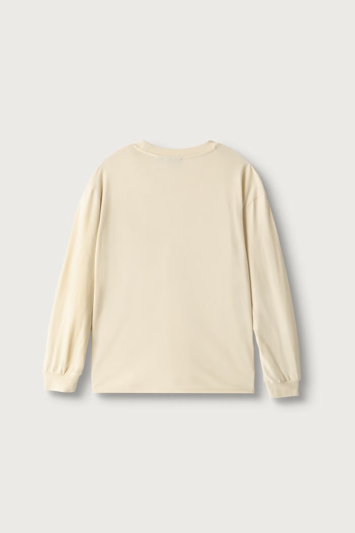 Napapijri Longsleeve dziecięcy bawełniany S-ELLIS LS NP0A8BJKN5E1.122.128 beżowy AW26
