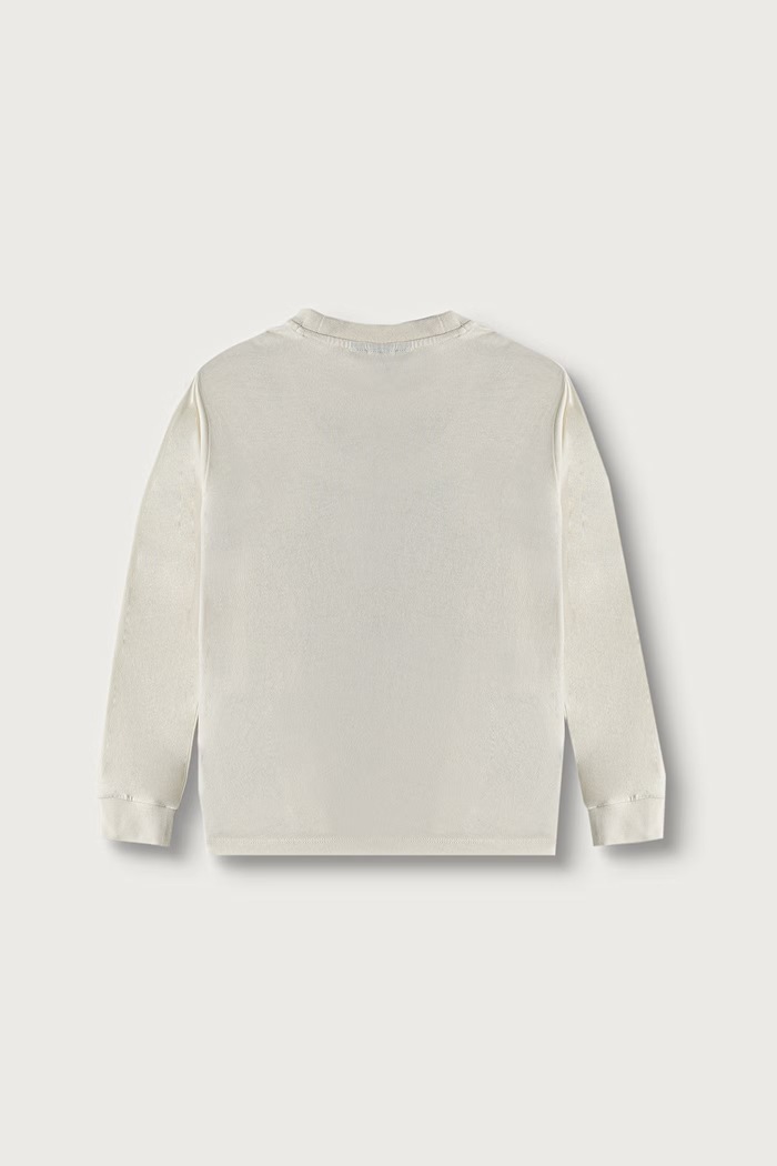 Napapijri Longsleeve dziecięcy bawełniany S-ELLIS LS NP0A8BJKN1A1.122.128 beżowy AW26